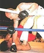 Gordeau punching Nakai in Vale Tudo match in Japan