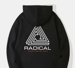 Radical MMA zip-up hoodie with logos