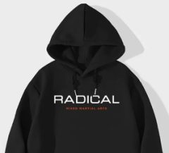 Radical MMA pullover hoodie with kanji